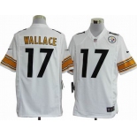 nike nfl jerseys pittsburgh steelers #17 wallacewhite[game]