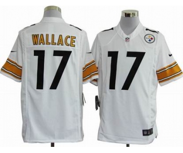 nike nfl jerseys pittsburgh steelers #17 wallacewhite[game]