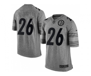 nike nfl jerseys pittsburgh steelers #26 bell gray[game]