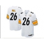 nike nfl jerseys pittsburgh steelers #26 bell white[game][bell]