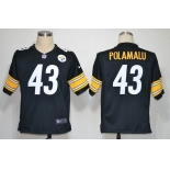 nike nfl jerseys pittsburgh steelers #43 polamalu black[game]