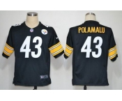 nike nfl jerseys pittsburgh steelers #43 polamalu black[game]