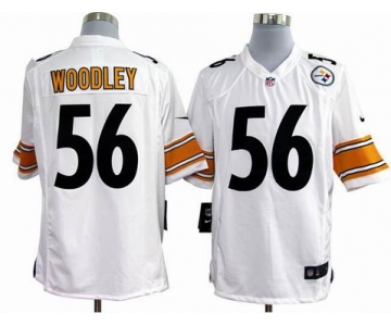 nike nfl jerseys pittsburgh steelers #56 woodley white[game]