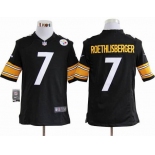 nike nfl jerseys pittsburgh steelers #7 roethlisberger black[game]