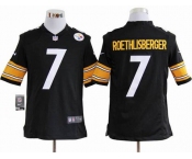 nike nfl jerseys pittsburgh steelers #7 roethlisberger black[game]