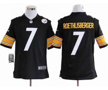 nike nfl jerseys pittsburgh steelers #7 roethlisberger black[game]