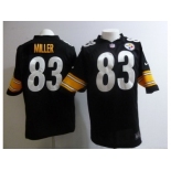 nike nfl jerseys pittsburgh steelers #83 miller black[game]