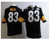 nike nfl jerseys pittsburgh steelers #83 miller black[game]