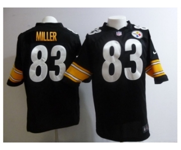 nike nfl jerseys pittsburgh steelers #83 miller black[game]