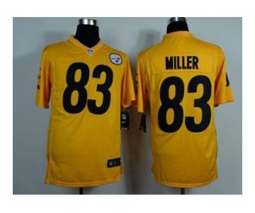 nike nfl jerseys pittsburgh steelers #83 miller yellow[game]