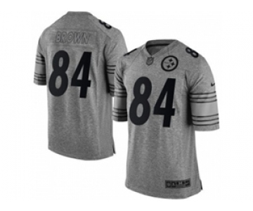 nike nfl jerseys pittsburgh steelers #84 brown gray[game]