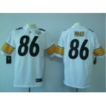 nike nfl jerseys pittsburgh steelers #86 ward white[game]