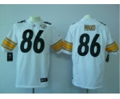 nike nfl jerseys pittsburgh steelers #86 ward white[game]