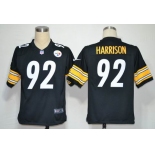 nike nfl jerseys pittsburgh steelers #92 harrison black[game]