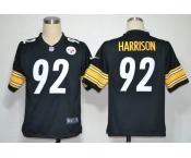 nike nfl jerseys pittsburgh steelers #92 harrison black[game]