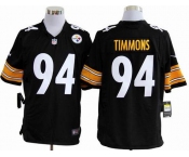 nike nfl jerseys pittsburgh steelers #94 timmons black[game]