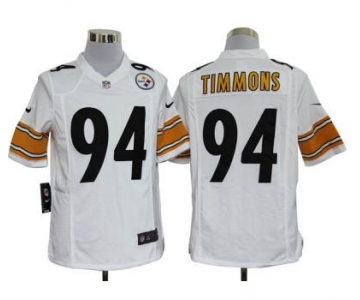 nike nfl jerseys pittsburgh steelers #94 timmons white Game Jerseys