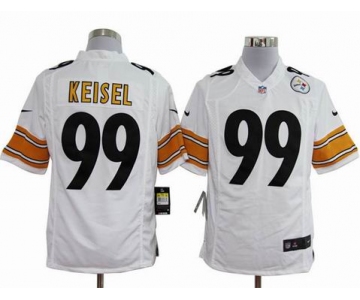 nike nfl jerseys pittsburgh steelers #99 keisel white[game]