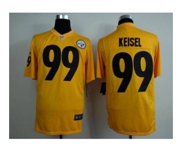 nike nfl jerseys pittsburgh steelers #99 keisel yellow[game]