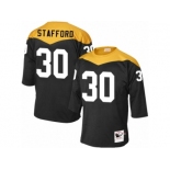 Men Mitchell and Ness Pittsburgh Steelers #30 Daimion Stafford Elite Black 1967 Home Throwback NFL Jersey