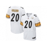 Men Nike Pittsburgh Steelers #20 Robert Golden Elite White NFL Jersey