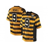 Men Nike Pittsburgh Steelers #9 Chris Boswell Elite Yellow Black Alternate 80TH Anniversary Throwback NFL Jersey