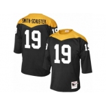 Men's Mitchell and Ness Pittsburgh Steelers #19 JuJu Smith-Schuster Elite Black 1967 Home Throwback NFL Jersey