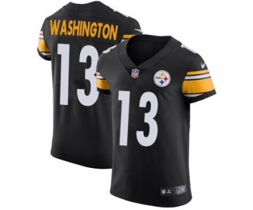 Men's Nike Pittsburgh Steelers #13 James Washington Black Team Color Vapor Untouchable Elite Player NFL Jersey