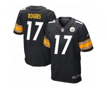 Men's Nike Pittsburgh Steelers #17 Eli Rogers Elite Black Team Color NFL Jersey