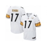 Men's Nike Pittsburgh Steelers #17 Eli Rogers Elite White NFL Jersey