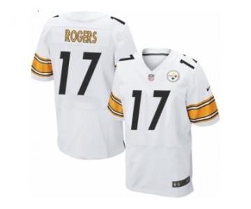 Men's Nike Pittsburgh Steelers #17 Eli Rogers Elite White NFL Jersey