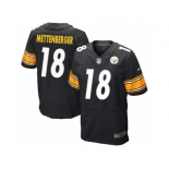 Men's Nike Pittsburgh Steelers #18 Zach Mettenberger Elite Black Team Color NFL Jersey