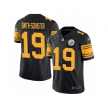 Men's Nike Pittsburgh Steelers #19 JuJu Smith-Schuster  Black Rush NFL Jersey