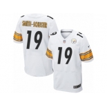 Men's Nike Pittsburgh Steelers #19 JuJu Smith-Schuster Elite White NFL Jersey