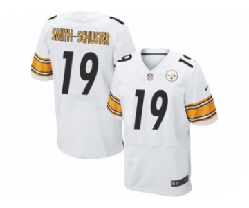 Men's Nike Pittsburgh Steelers #19 JuJu Smith-Schuster Elite White NFL Jersey