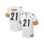 Men's Nike Pittsburgh Steelers #21 Robert Golden Elite White NFL Jersey