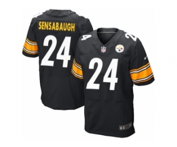 Men's Nike Pittsburgh Steelers #24 Coty Sensabaugh Elite Black Team Color NFL Jersey