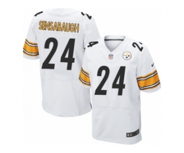 Men's Nike Pittsburgh Steelers #24 Coty Sensabaugh Elite White NFL Jersey