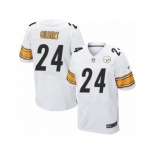 Men's Nike Pittsburgh Steelers #24 Justin Gilbert Elite White NFL Jersey