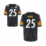 Men's Nike Pittsburgh Steelers #25 Artie Burns Elite Black Team Color NFL Jersey