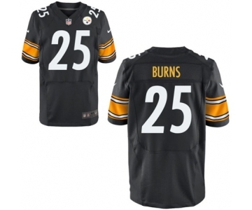 Men's Nike Pittsburgh Steelers #25 Artie Burns Elite Black Team Color NFL Jersey