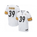 Men's Nike Pittsburgh Steelers #39 Daimion Stafford Elite White NFL Jersey