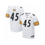 Men's Nike Pittsburgh Steelers #45 Roosevelt Nix Elite White NFL Jersey