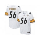 Men's Nike Pittsburgh Steelers #56 Anthony Chickillo Elite White NFL Jersey