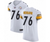 Men's Nike Pittsburgh Steelers #76 Chukwuma Okorafor White Vapor Untouchable Elite Player NFL Jersey