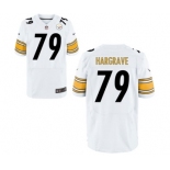 Men's Nike Pittsburgh Steelers #79 Javon Hargrave Elite White NFL Jersey