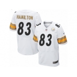 Men's Nike Pittsburgh Steelers #83 Cobi Hamilton Elite White NFL Jersey