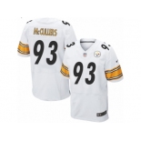 Men's Nike Pittsburgh Steelers #93 Dan McCullers Elite White NFL Jersey