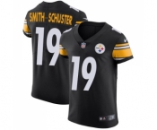 Men's Pittsburgh Steelers #19 JuJu Smith-Schuster Black Team Color Vapor Untouchable Elite Player Football Jersey