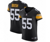 Men's Pittsburgh Steelers #55 Devin Bush Black Alternate Vapor Untouchable Elite Player Football Jersey